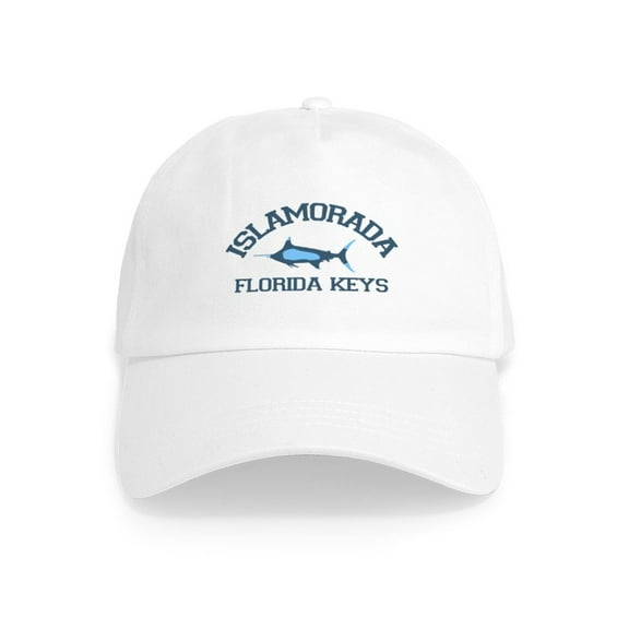 CafePress - Islamorada Fishing Design. Cap - Adjustable 100% Brushed Unisex Casual Cotton Baseball Cap, Beige, 1