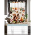 thumbnail image 6 of No Hook Cloth Fabric Shower Curtain with Snap in Liner, Colorful Squirrel Waterproof Shower Curtains Set with See Through Top Window, Botanical Berry Pine Cones Rustic Bath Curtains Shower 36"x78", 6 of 6