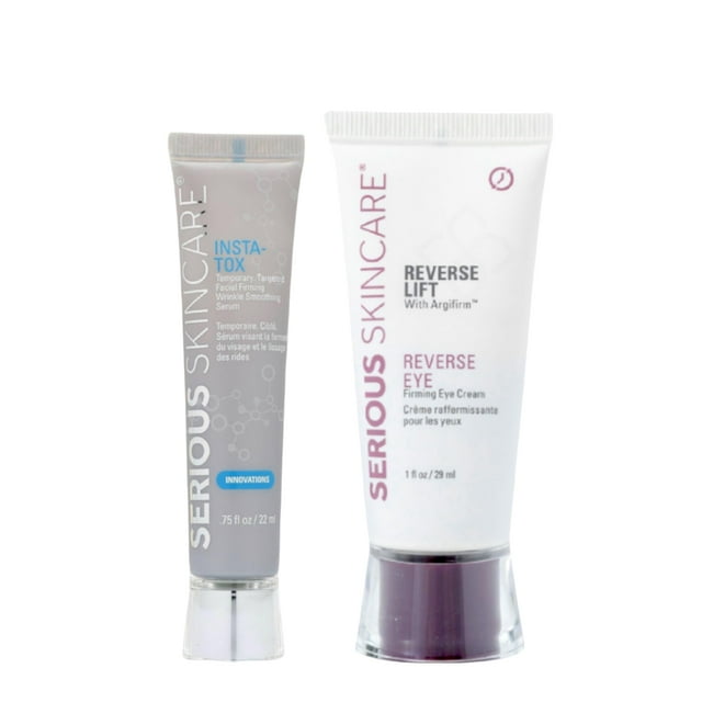 INSTA-TOX Sérum Raffermissant pour le Visage, Lissant les Rides et Crème Raffermissante Reverse Lift - Raffermisseur pour les Ridules, les Rides Profondes et les Pores - Lift Temporaire pour le Visage et les Yeux - Serious Skinca