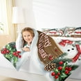 thumbnail image 4 of jejeloiu Cartoon Christmas Snowman Bedding Comforter Set,Red Xmas Berry Twin Comforter Sets,Happy New Year Bedding Set For Girl Boys Kids,Super Cozy Room Decor Reversible,2-Piece, 4 of 8