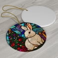 thumbnail image 3 of Rabbit Stained Glass Ornaments, Rabbit Ornament,Rabbit Christmas Tree Ornament, Rabbit Xmas Decorations VmzuFl, 3 of 5
