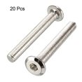 thumbnail image 2 of Tornillos hexagonales M6x45mm de acero al carbono niquelado, paquete de 20, 2 of 4