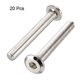 thumbnail image 2 of Tornillos hexagonales M6x45mm de acero al carbono niquelado, paquete de 20, 2 of 4