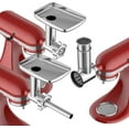 thumbnail image 6 of Meat Grinder & Stainless Steel Slicer for  Mixer - Sausage Stuffer, Cheese Grater, Food Shredder Attachment Kit, 6 of 6