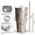 thumbnail image 6 of 30oz Pioneer Flower Tumblers Stainless Steel Tumbler with Lid and Straw,Vacuum Insulated Double Wall Travel Tumbler Cups Mug with Cleaning Brush for Coffee,Tea, 6 of 7