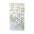 thumbnail image 1 of Betsy Drake BT11537 Cape Fear, NC Nautical Map Beach Towel, 1 of 1