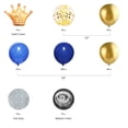 thumbnail image 7 of ABXMAS Birthday Themed Balloon Arch Kit Set Blue, 45 Pcs Latex Balloons Set for Boys Girls Mens Womens Birthday Party Decorations, 7 of 7