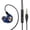 Blue*17.5x11x2, variant on Wired Earbuds Sleek with Emergency Flashlight with Shock Absorption Deep Bass Stereo Earbuds Ergonomic Excellence Black Sleek Meteor Collection Gold Alpha Collection Black