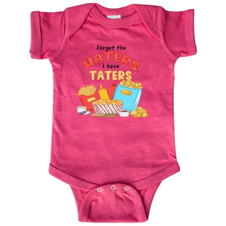 

Inktastic Forget the Haters I Have Taters with Fries and Gift Baby Boy or Baby Girl Bodysuit