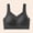 Black, variant on Women V Neck Center Lace Panel Wireless Bra Wide Adjustable Straps Smooth Seamless Soft Side Smoothing Everyday Comfort Bra White L