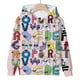 thumbnail image 4 of Sudadera con capucha y estampado de alfabeto de dibujos animados, estilo Harajuku, de manga larga, para niños y niñas, ropa informal para otoño, 4 of 5
