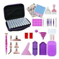 thumbnail image 1 of Diamond Storage Containers, Art Storage Box With Label, 60 Cans, Mesh Pocket Compartment, Funnel Art Accessories And Tools Kits Storage Box For Jewelry Beads, 1 of 9
