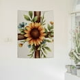 thumbnail image 2 of ZFLMY Cross Sunflower Tattoo Tapestry Wall Art for Home Decoration 30*40in, 2 of 5