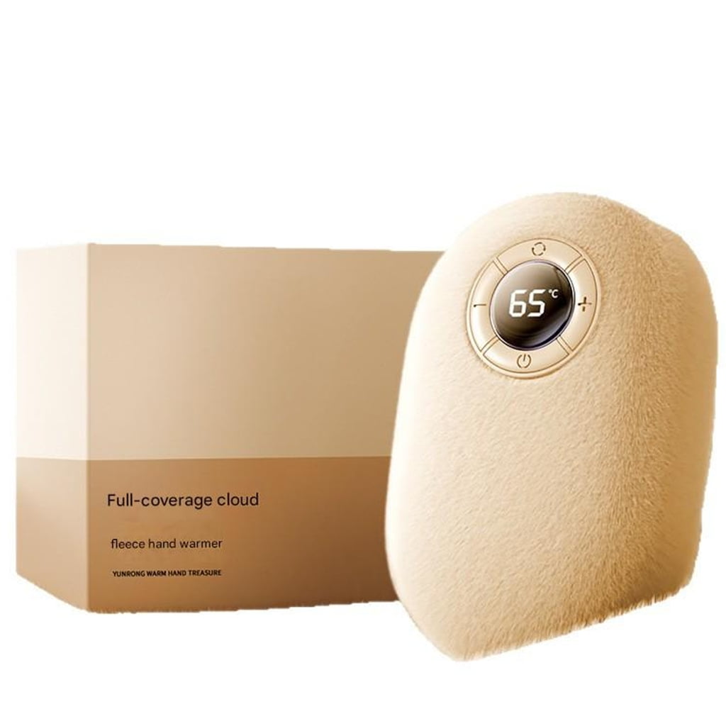 Zeiwohndc Rechargeable Plush Hand Warmer Heating Pad For Camping Winter Activities