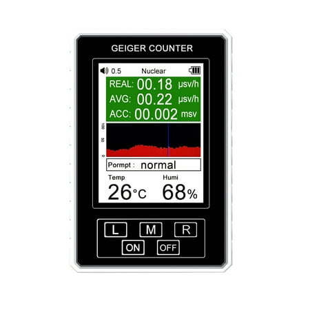 

Handheld Portable Nuclear Radiation Electromagnetic Radiation Detector Household Laboratory Hospital Multi-function Marble Radioactive Geiger Counter Digital Large Screen Nuclear Radiation D