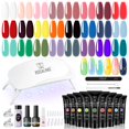 thumbnail image 1 of Kit de gel de uñas de polietileno ROSALIND, 24 colores con accesorios, 1 of 9