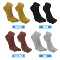 thumbnail image 4 of Unique Bargains 1 Pair Full Finger Two Toe Socks Unisex Non Slip Sticky Daily Fit Finger Socks Black, 4 of 7