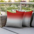 thumbnail image 5 of Outdoor Pillow Covers Modern Red Grey Abstract Geometric Art Waterproof Pillow Cases 24x24 Set of 2, Ombre Minimalism Throw Pillow Cover Pillowcase for Patio Balcony Couch Garden, 5 of 9