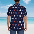 thumbnail image 4 of Susaid Watercolor Stars1 Print Short Sleeve Shirts Button Down Casual Shirts Summer Beach Aloha Button Down Short Sleeve for Men ,Medium, 4 of 7