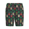 thumbnail image 6 of Daiia Christmas Trees And Houses Mens Woven Stretch Pajama Short,Short Pajama Pants-Medium, 6 of 7