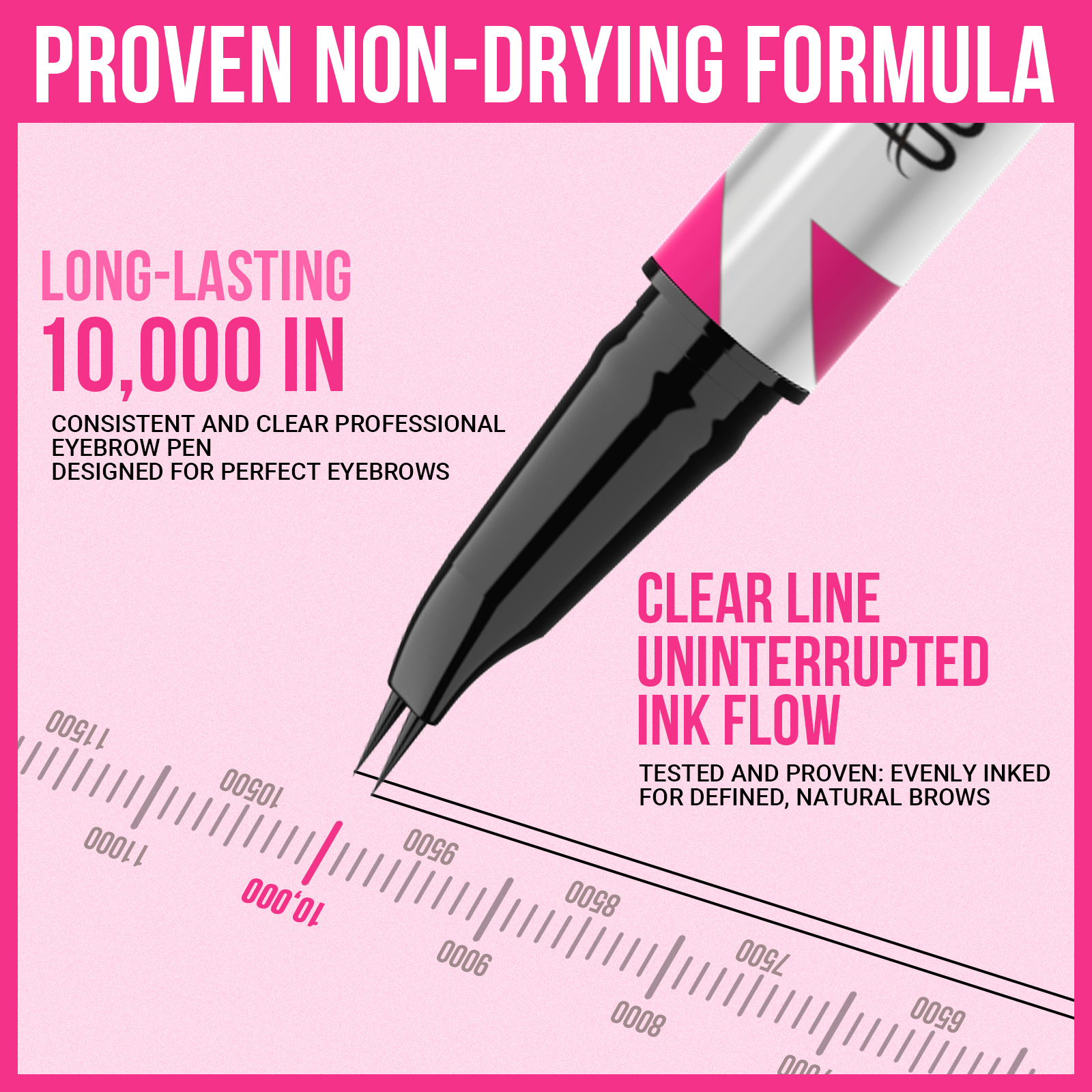 iMethod 2-in-1 Curved Eyebrow Pen - Dual-Ended Microblading Pencil with Curved Tip and Precise Brush-Tip, Natural Hair-Like Brows, Lasts All-day，Black