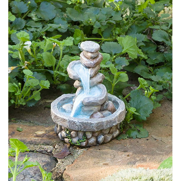 Plow Hearth Miniature Fairy Garden, Enchanted Garden Water Fountain Parts List
