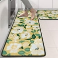 thumbnail image 2 of Kitchen Rugs Sets Of 2,Pioneer Flower Floral Print Pattern Anti Fatigue Kitchen Mat Rugs Non Slip Washable,Decorative Kitchen Floor Mats for Kitchen,Sink,Laundry,17"x47"+17"x47", 2 of 5