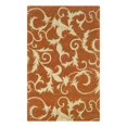 thumbnail image 1 of Linon Trio Harper Polyester 1'10"x2'10" Accent Rug in Pumpkin & Ivory, 1 of 3