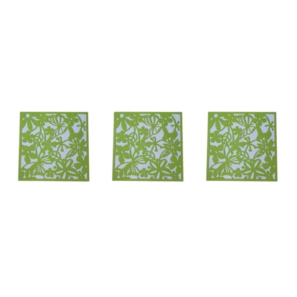 Wosthever Panel de pantallas divisorias colgantes de 4 piezas, fácil de montar, mariposas verdes decorativas elegantes, modernas y duraderas Type1 NO1
