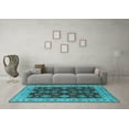 thumbnail image 3 of Ahgly Company Indoor Rectangle Oriental Light Blue Industrial Area Rugs, 5' x 8', 3 of 4