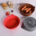 thumbnail image 3 of 1Pc Fryer Grill Pan - Reusable Silicone Liner, Thickened Fryer Baking Pan, Non-Stick Fryer Accessories for Home Kitchen, 3 of 8