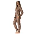 thumbnail image 2 of Just Love Printed Flannel Adult Onesie Pajamas 95813-1C-L (Leopard Heart, X-Small), 2 of 3