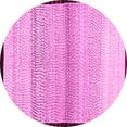 thumbnail image 1 of Ahgly Company Indoor Round Solid Pink Modern Area Rugs, 4' Round, 1 of 4