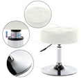 thumbnail image 6 of Duhome Modern Vanity Stool PU Leather Swivel Vanity Chair, Adjustable Height with Chrome Base White, 6 of 10