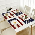 thumbnail image 5 of Blueek 4PCS Independence Day Placemat Set - Durable & Festive USA Flag Design, Easy Clean Linen Table Mats for Home & Kitchen, 16x12 Inch, 5 of 6