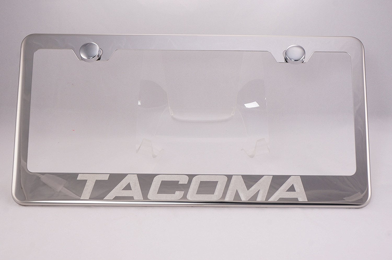 Toyota Laser Engraved Chrome License Plate Frame with Caps, By