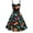 Black, variant on Pisexur Short Sleeve Round-Neck Dress Fashion Women Casual Sleeveless Vintage Dinosaur Cami High Waist Dress Women Dress
