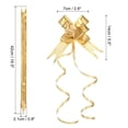 thumbnail image 2 of Uxcell 2.8inch Pull Bows Present Wrapping String Bows Ribbon Gold Thread Style Yellow 40 Pack, 2 of 7