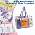 thumbnail image 4 of Bolsa Transparente de Playa Fammart para Mujer, Impermeable con Cierre, 4 of 8
