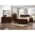 thumbnail image 1 of Topline Home Furnishings  6pc Louis Philippe Inspired Queen Bed Set, 1 of 9