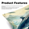 thumbnail image 2 of Whale Covers Set of 2 with Velvet Fabric and Unique Patterns for 16x16, 18x18, 20x20 Inch Throw Pillow Inserts, Throw Pillows, Throw Pillow - for Any Occasion, 2 of 6