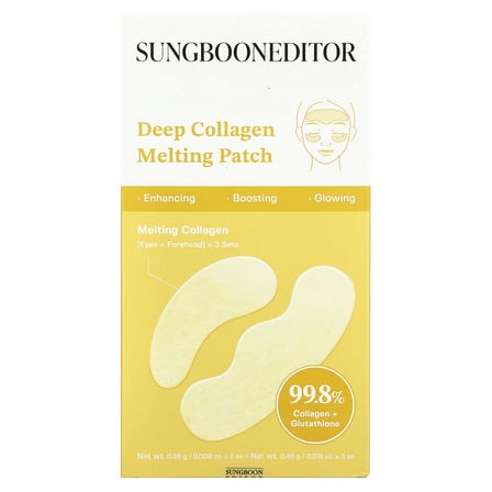 Sungboon Editor Deep Collagen Melting Patch , 3 Sets, 0.016 oz (0.46 g) Each