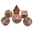thumbnail image 4 of Dados de metal poliédricos de aleación de zinc perfecl 7 piezas para accesorios de Casino RPG Party Estilo 4, 4 of 8