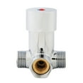 thumbnail image 4 of Brass Hot Cold Water Mixing Valve Mixer for Faucet, Built in Check Valves, G1/2 Standard Thread, 4 of 7