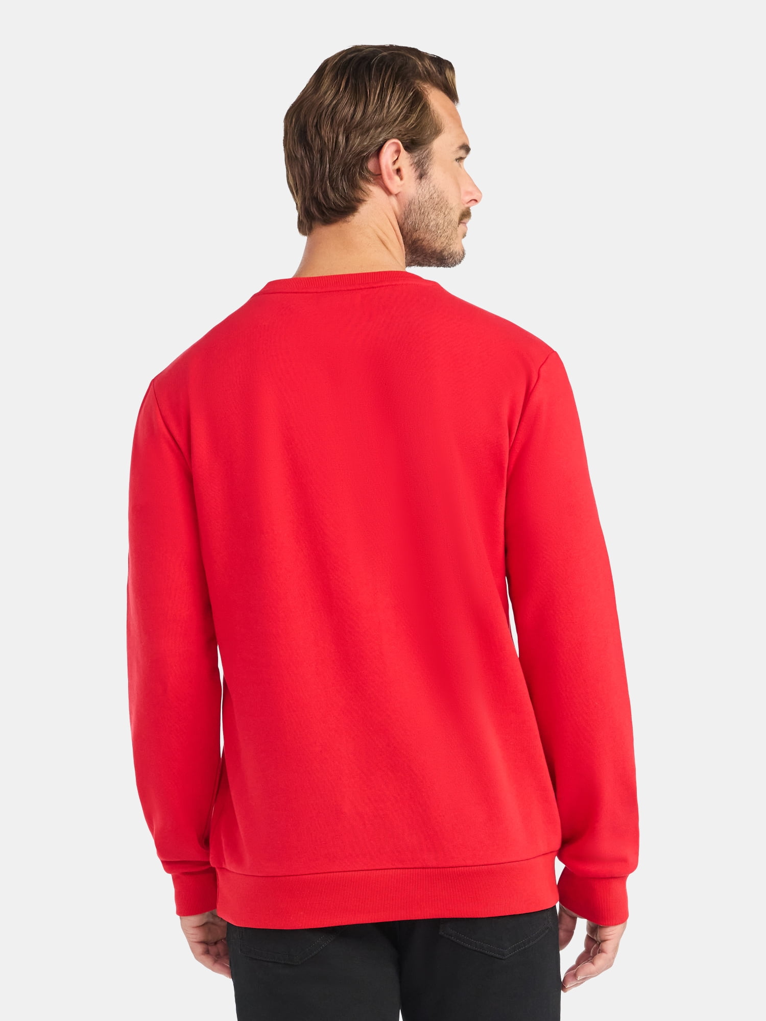 Mens & Big Men's Holiday Christmas Graphic Sweatshirt Holiday Spirits, Sizes S-3XL by Jolly Knits