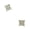 Silver-Tone, variant on 4 Stone Row Kite Shape Magentic Stud Earrings in Gold-Tone