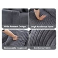 thumbnail image 5 of L-Shape Modular Sectional Sofa Couch, Comfy Upholstered Cloud Couch with Deep Seat, Modern Minimalist Couch Right Facing Chaise for Living Room, 5 of 9
