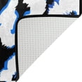 thumbnail image 4 of Coolnut Lightweight Carpet Mats, 31 x 20 inches Area Soft Rugs Floor Mat Doormat Decoration for Rooms Entrance Abstract Blue White Print, 4 of 6
