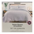 thumbnail image 4 of Set de Edredón Better Homes & Gardens 3 Piezas Tamaño Matrimonial Liso Gris, 4 of 4