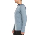 thumbnail image 3 of Men's Microweight Merino Wool 1/4 Zip Sun Hoodie - Slate Blue - 2X-Large, 3 of 9
